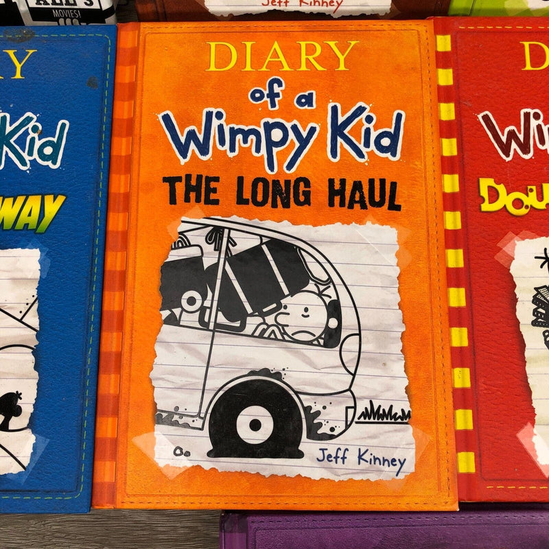 Lot of 9 Diary of a Wimpy Kid Kinney Chapter Mix of Hardcover Paperback