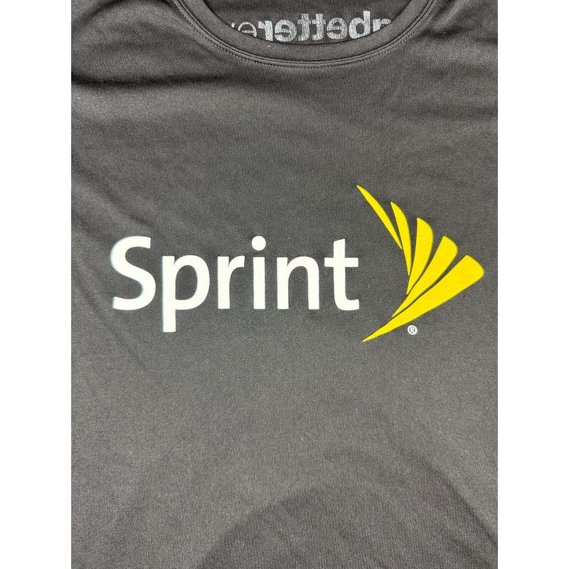 Sprint T Shirt Getting better Everyday Phone Black Yellow White Women XL