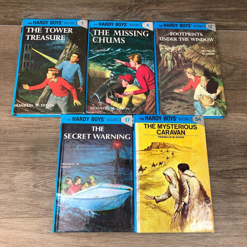 Lot Of 5 Hardy Boys Books Mixed Volumes Hardcovers Flashlight Edition