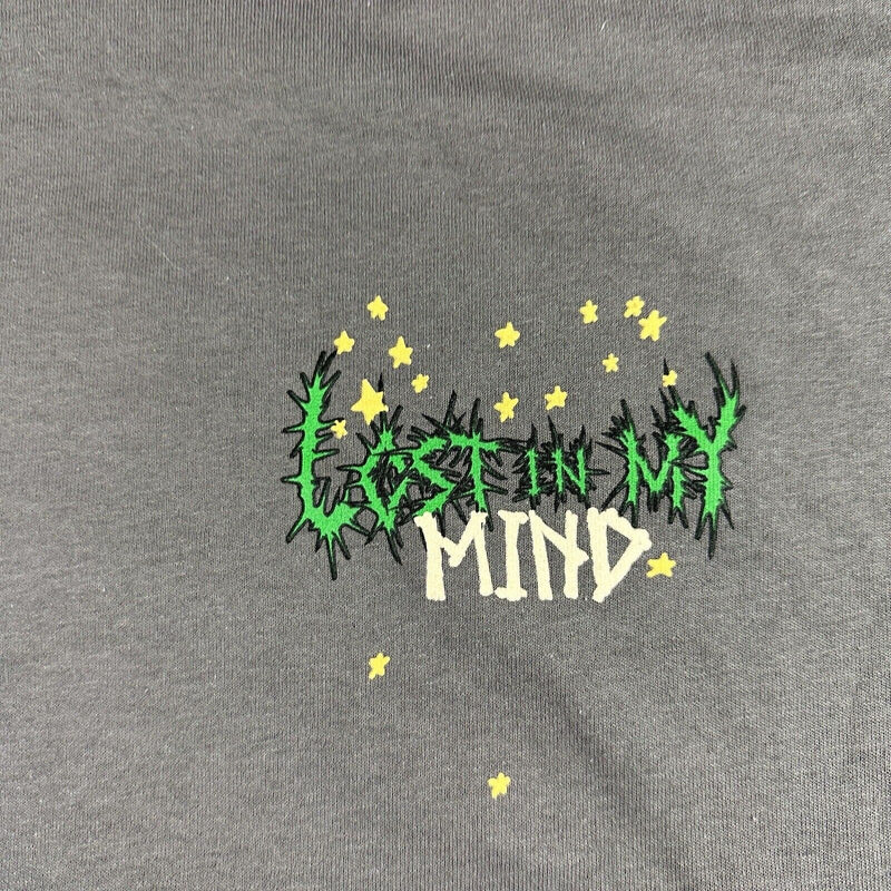 Lost in My Mind Charcoal Graphic Mens T Shirt Size XL