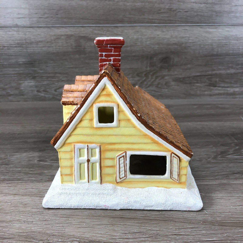 Dept 56 1979 Byron Molds Vintage Hand Painted Christmas Village Ranch Style Home