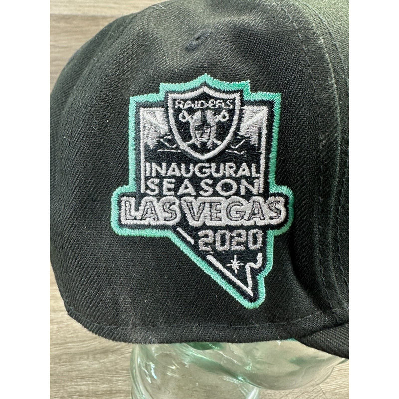 New Era Las Vegas Raiders 2020 Inaugural Season Tiffany Cap Hat Size 8