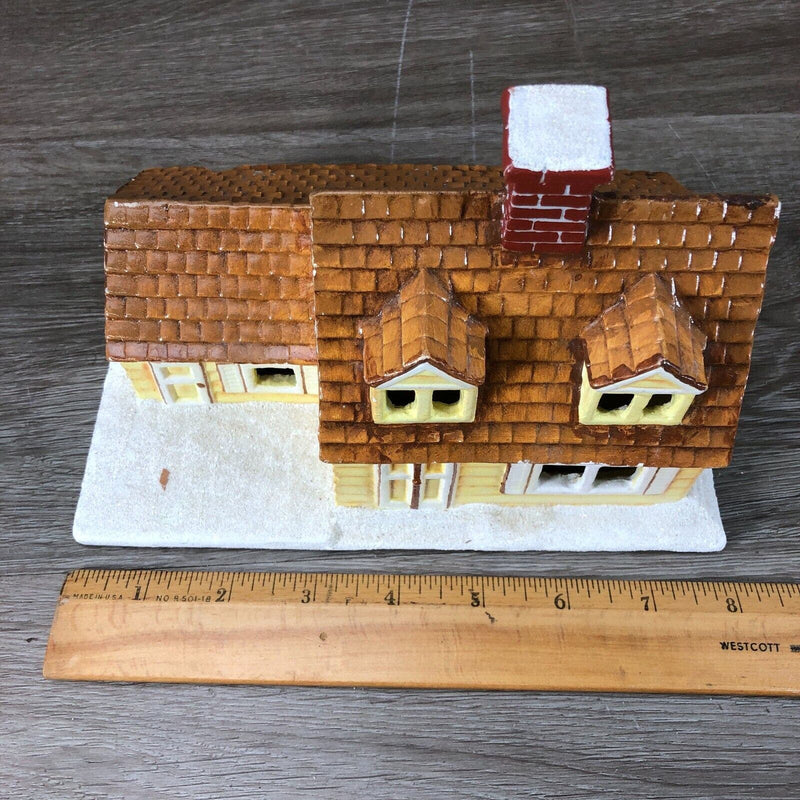 Dept 56 1979 Byron Molds Vintage Hand Painted Christmas Village Ranch Style Home