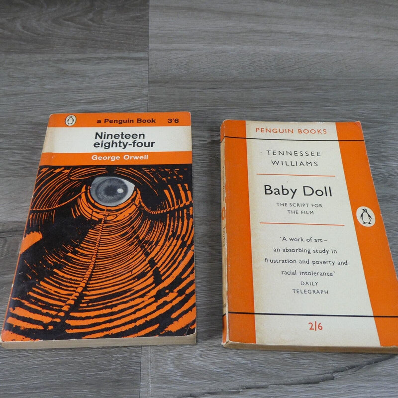 A Penguin Books 2 Book Lot Nineteen Eighty-Four and Baby Doll Paperback