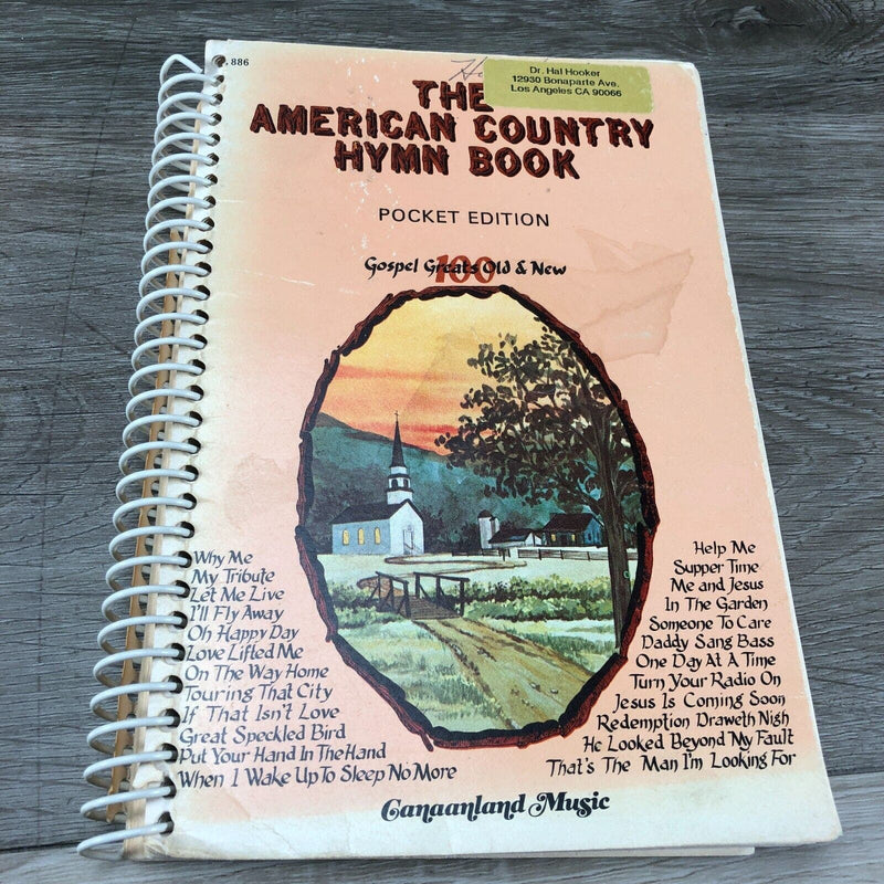 The American Country Hymn Book Pocket Edition Songbook Comp. By Aaron Brown