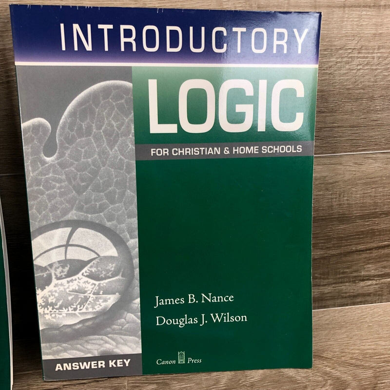 Introductory Logic Lot 4 James Nance Textbook Answer Key Test Booklet Homeschool