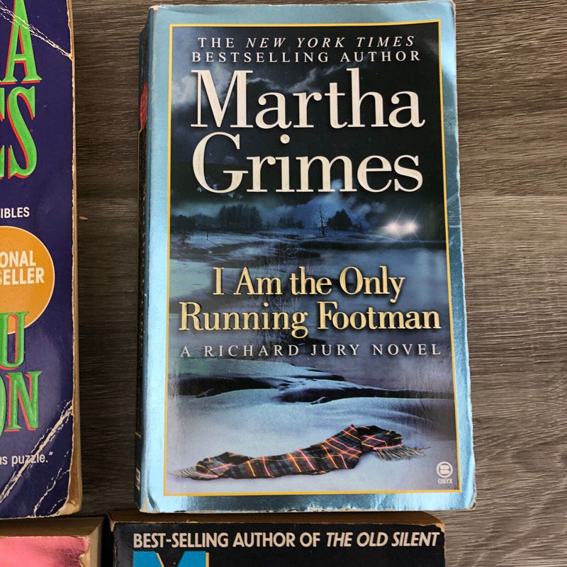 Lot of 4 Mystery Books by Author Martha Grimes Paperback Books