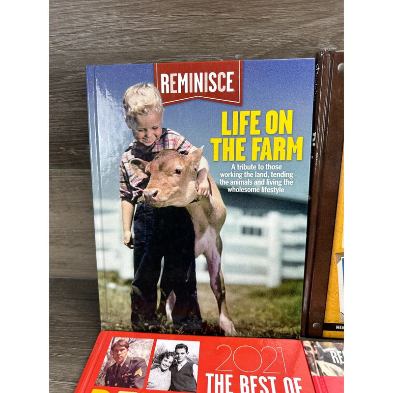 Lot of 4 Reminisce Life On The Farm All American Spirit Pictures Hardcover Book