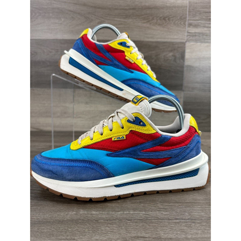 Fila Renno Casual Sneaker Blue, Red & Yellow 3RM01515-431 Size 7 No Box