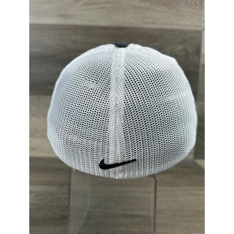 Nike Golf Mesh Trucker Cap Dell Logo Embroidered Black White Snapback