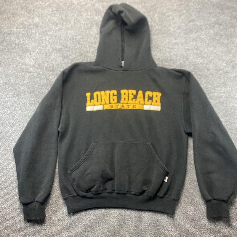 Long Beach State Russell Athletic Hoodie Pullover Sweater Black Size Small S