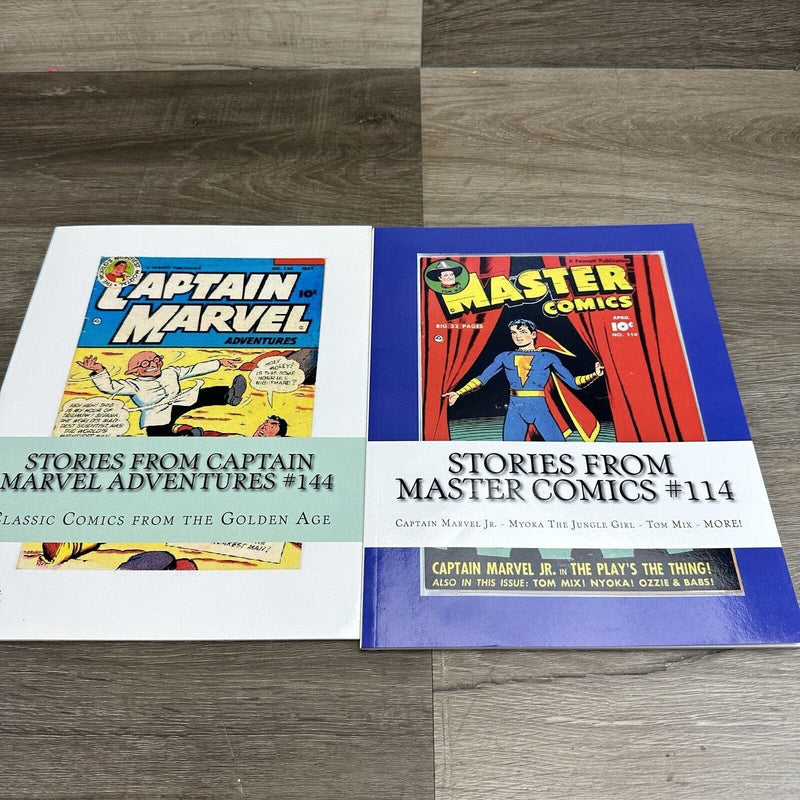 Stories from Captain Marvel Adventures #144 and Master Comics #114 2 Comic Lot