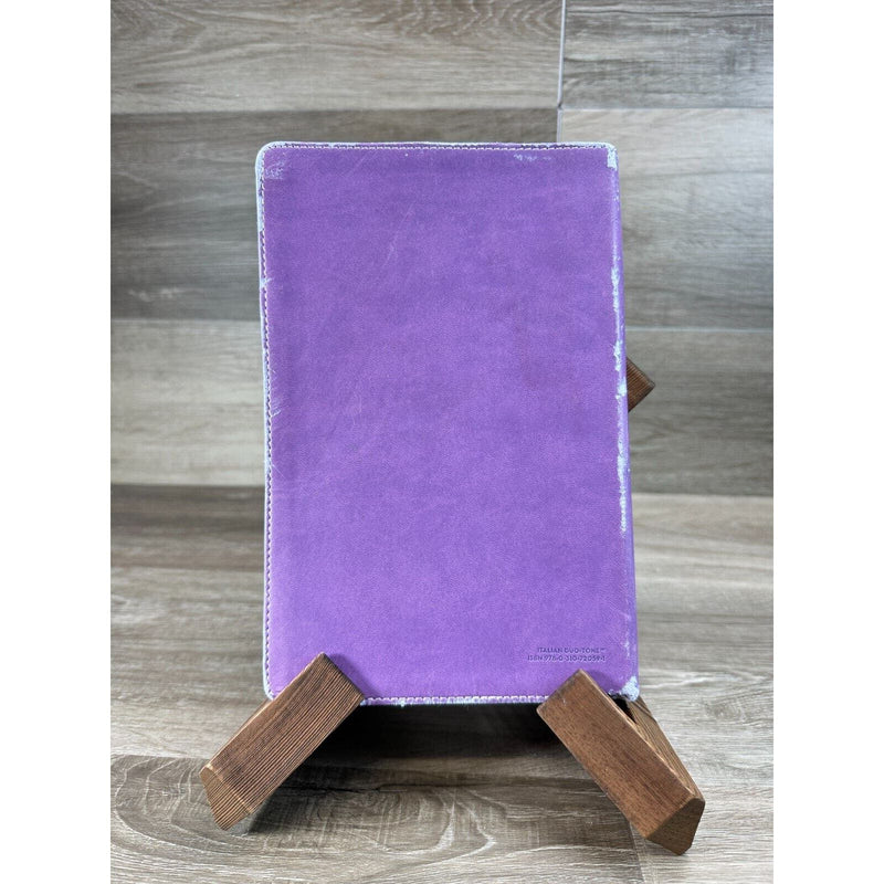 1984 NIV Faithgirlz! Bible Imitation Leather Purple Lime Italian Duo Tone Book