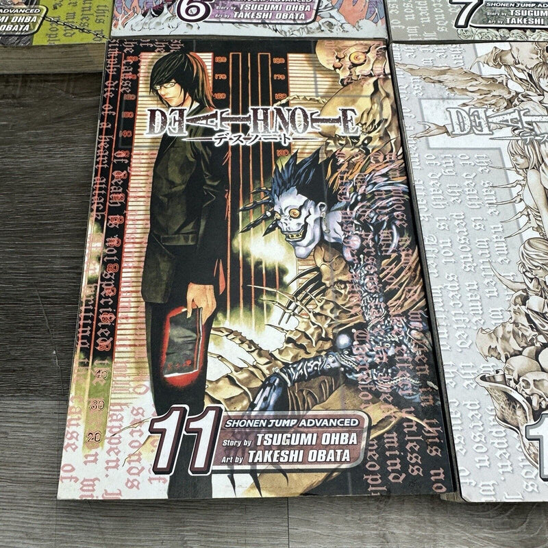 Death Note Manga Book Series Volume Set 1-7 10-12 Missing 8,9