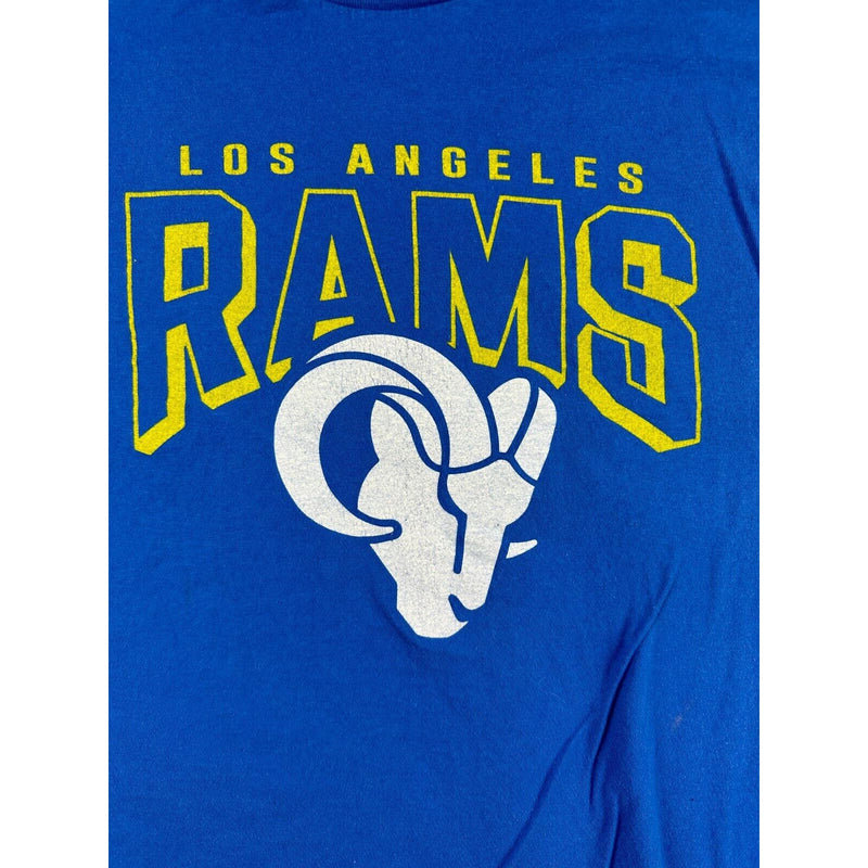 Retro Los Angelos Rams T Shirt Large Blue Junk Food Short Sleeve