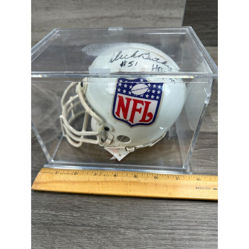 Dick Butkus signed Chicago Bears Hall of Fame HOF '79 NFL Mini Helmet