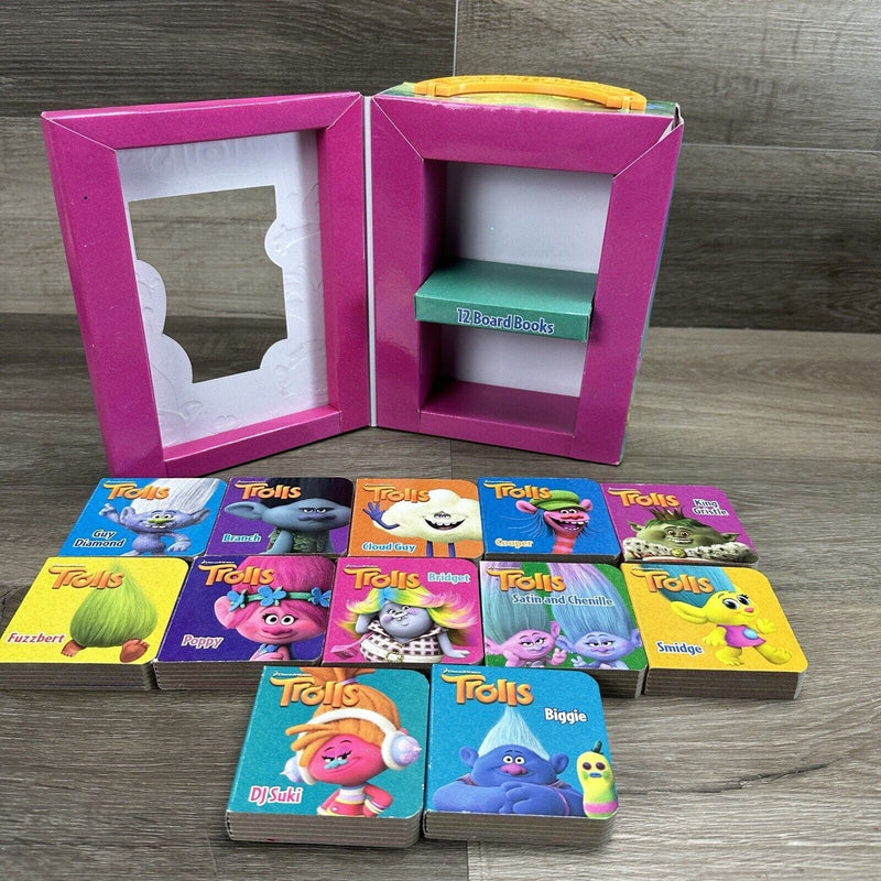 Dreamworks Trolls Board Book Block 12-Book Set by PI Kids Hard Cover