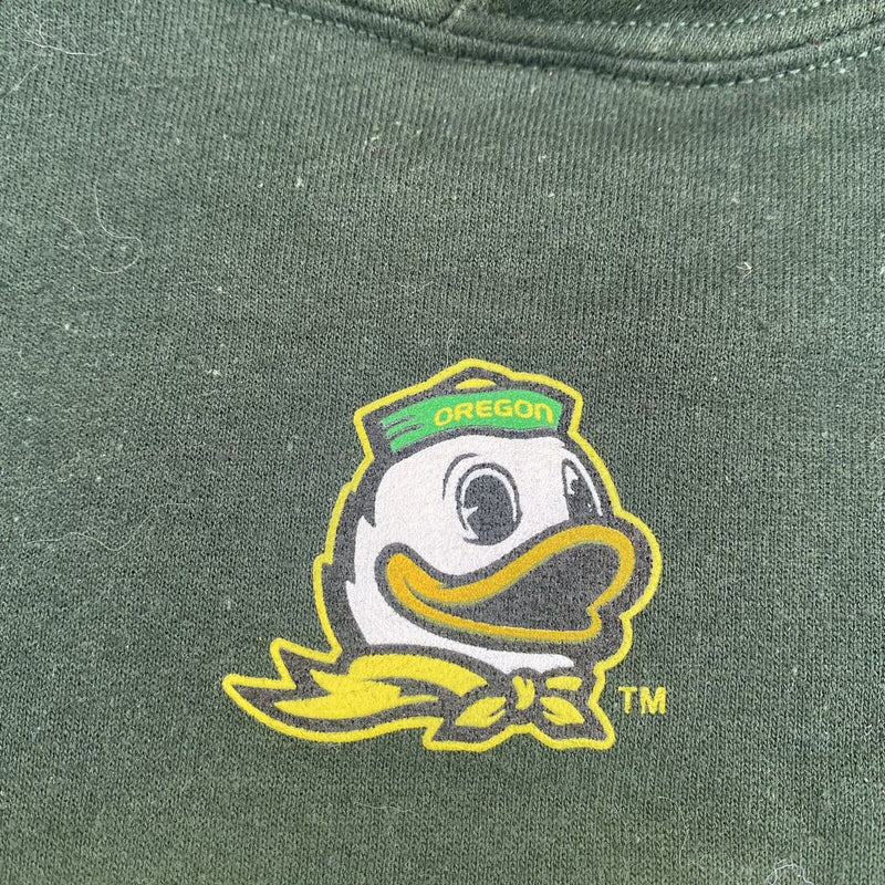 Oregon Ducks Logo Sweater Pullover Adult Medium Green Long Sleeve