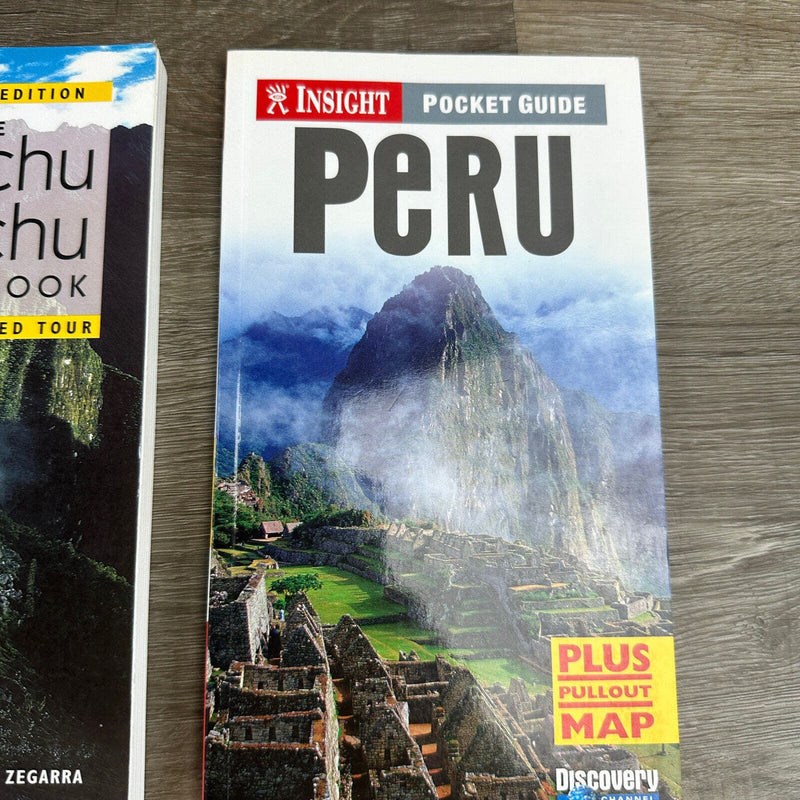 Peru Machu Picchu Book Lot of 3 Guidebook with Maps