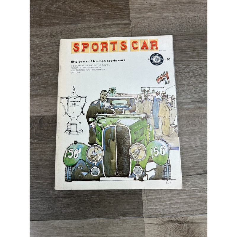 Magazine Sports Car 1972 April No4 Volume 30 Fifty Years of Triumph Sport Cars