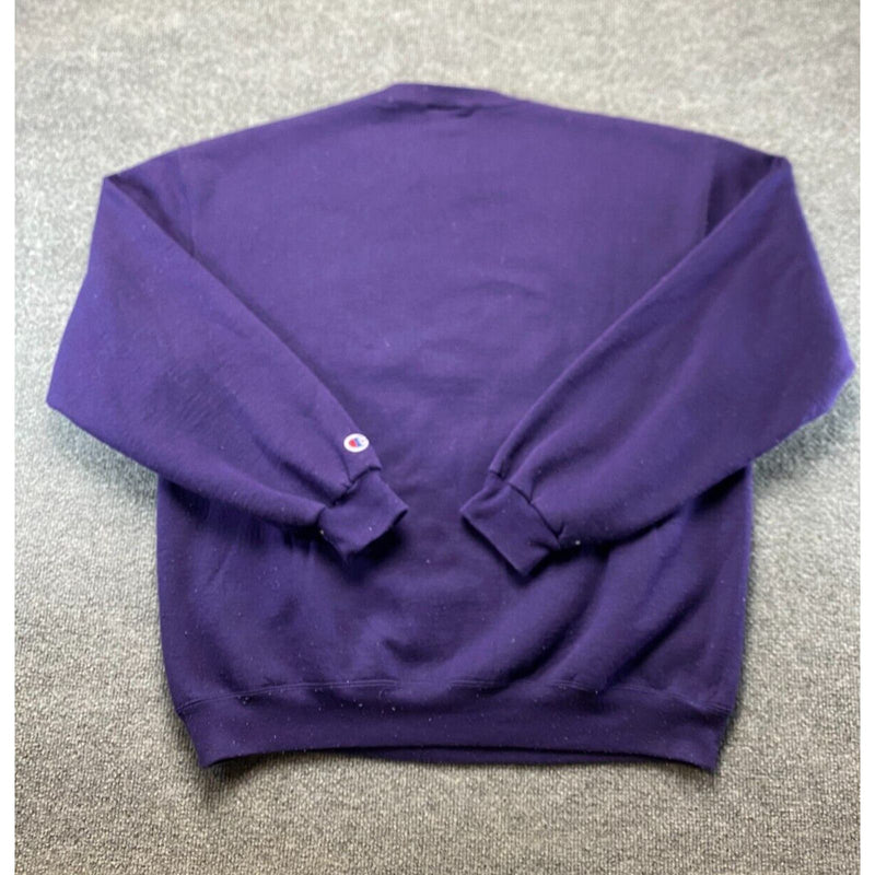 Champion Washington Authentic Athletic Apparel Crewneck Sweater Purple Large