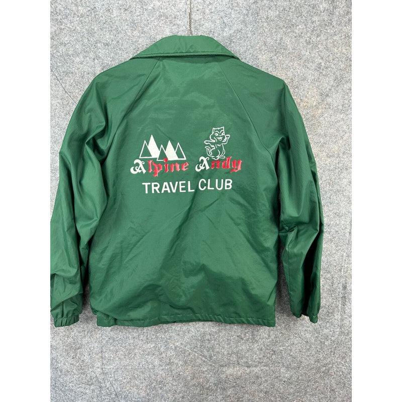 Vintage Windbreaker Alpine Andy Travel Club Hartwell Jacket S Mens Green