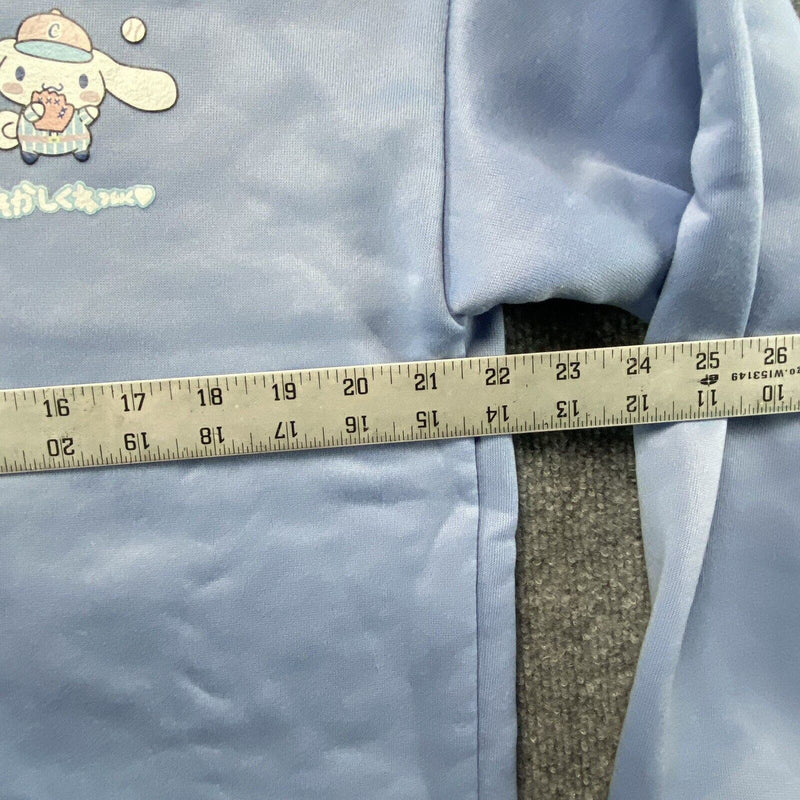 Cinnamoroll Cartoon Hooded Sweater Zip Up Girls Thick Hoodie Blue Sweatshirt