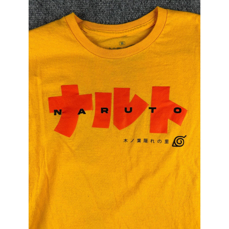 Ripple Junction NARUTO SHIPPUDEN "Hidden Leaf Village Men's Yellow T-Shirt M