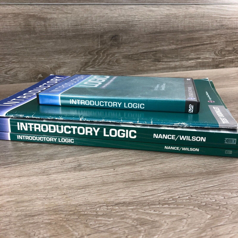 Introductory Logic Lot 4 James Nance Textbook Answer Key Test Booklet Homeschool