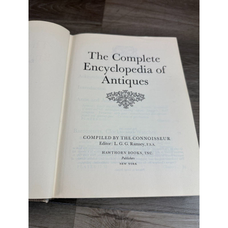 1968 The Complete Encyclopedia of Antiques 4th Reprint Vintage Book