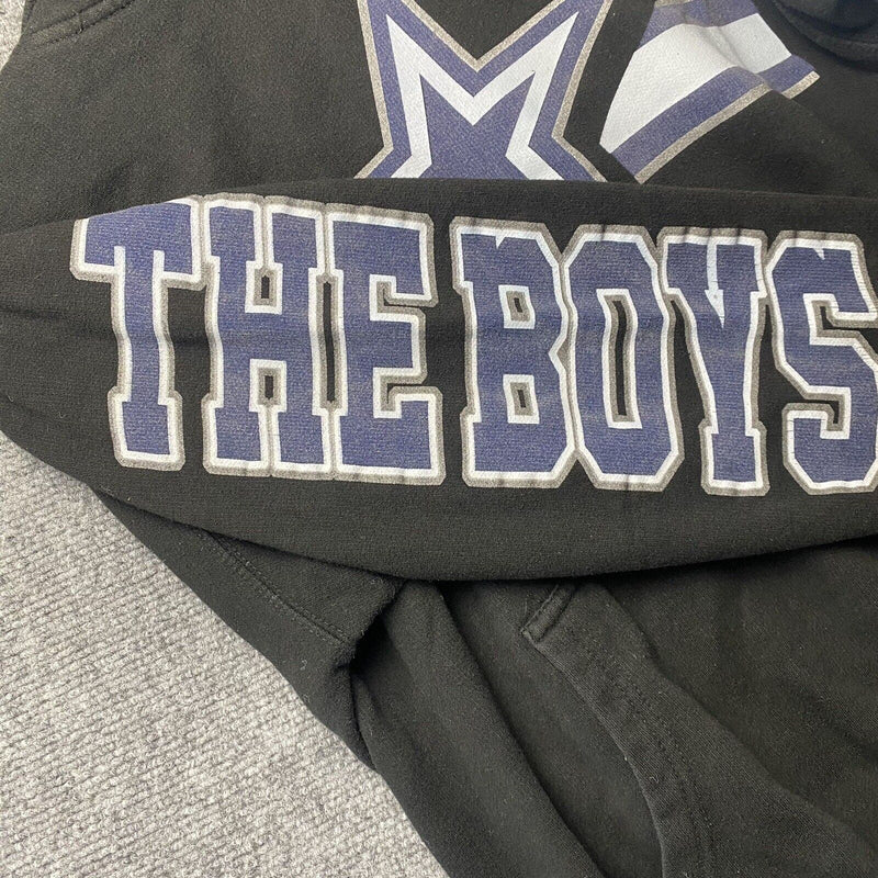 Dallas CowboysThe Boys Hoodie Sweater Black Youth Size Large Long Sleeve