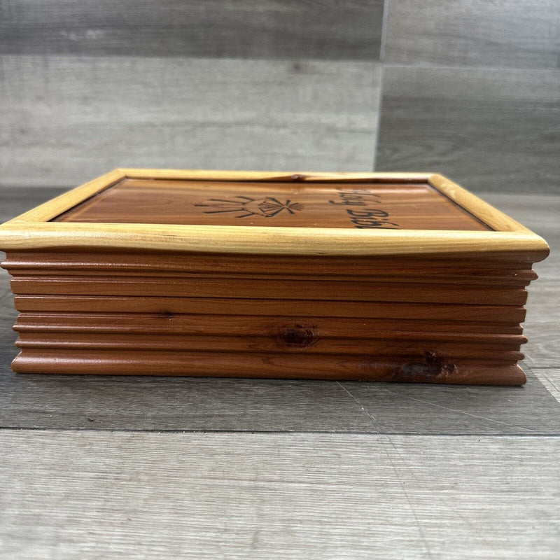 Holy Bible Dove Of Peace King James Version In Wood Cedar Box