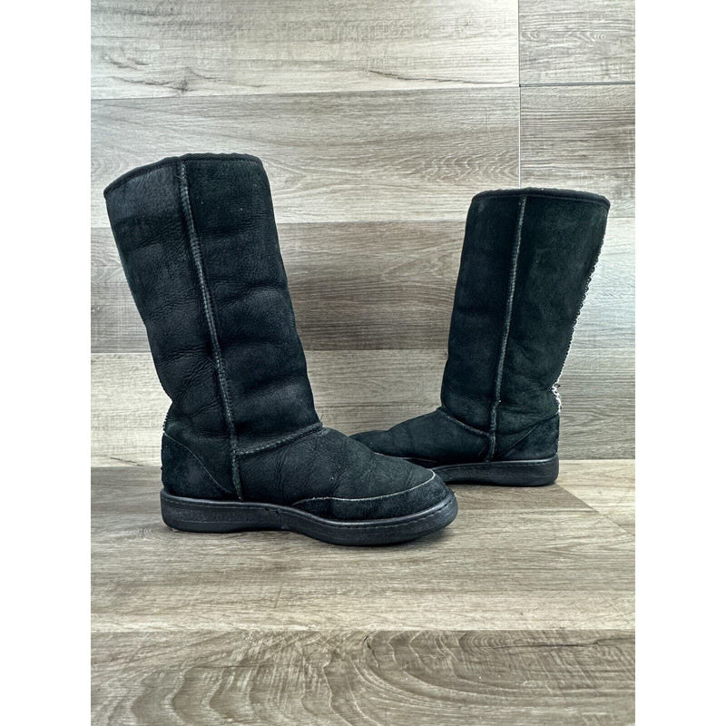 UGG Ultimate Tall Women’s Size 9 Braid Winter Boots Black 5340 (M8/L9)