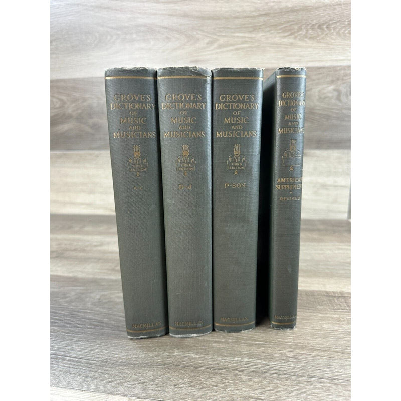 1935 Grove's Dictionary Of Music And Musicians 4 Book Lot By Coles, H. C.