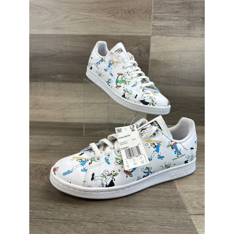 Adidas Originals Stan Smith Disney Goofy Men's Size 8.5 Casual Shoes FZ0061 NEW