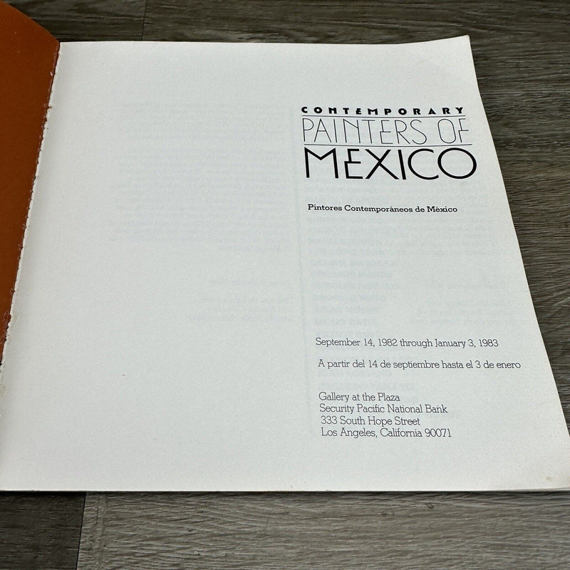 Contemporary Painters of Mexico Gallery at the Plaza Los Angeles Soft Cover Book