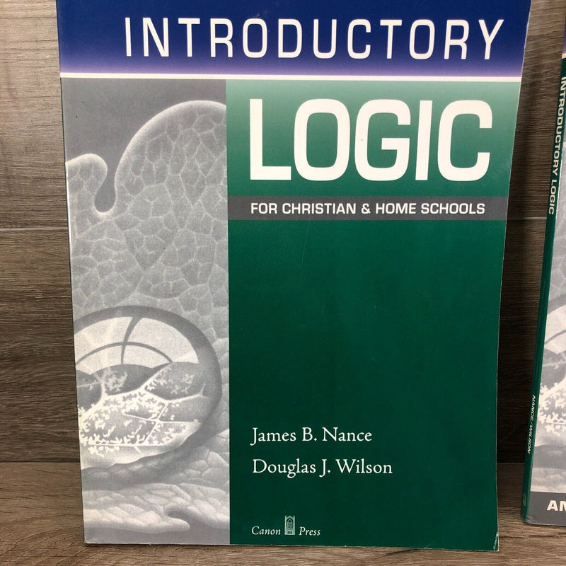 Introductory Logic Lot 4 James Nance Textbook Answer Key Test Booklet Homeschool