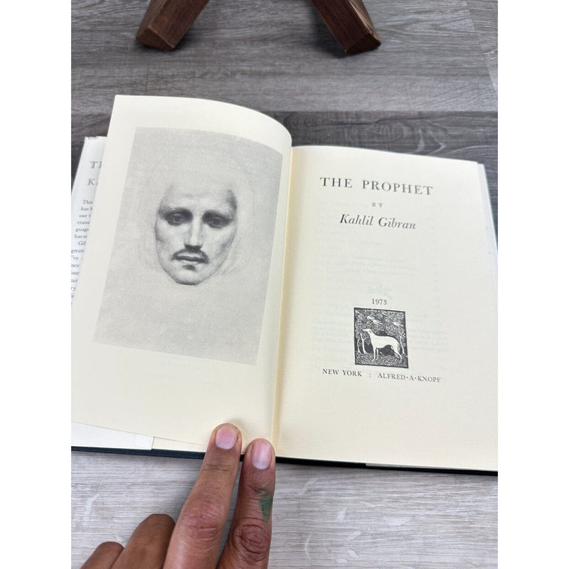 THE PROPHET by Kahlil Gibran Hardcover DJ 1973 Alfred Knopf Book