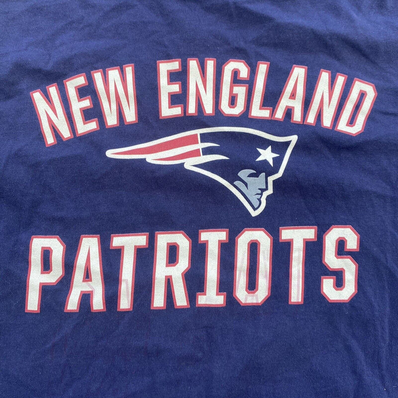 NFL Fanatics New England Patriots Fooball T Shirt Blue Adult XL Short Sleeve