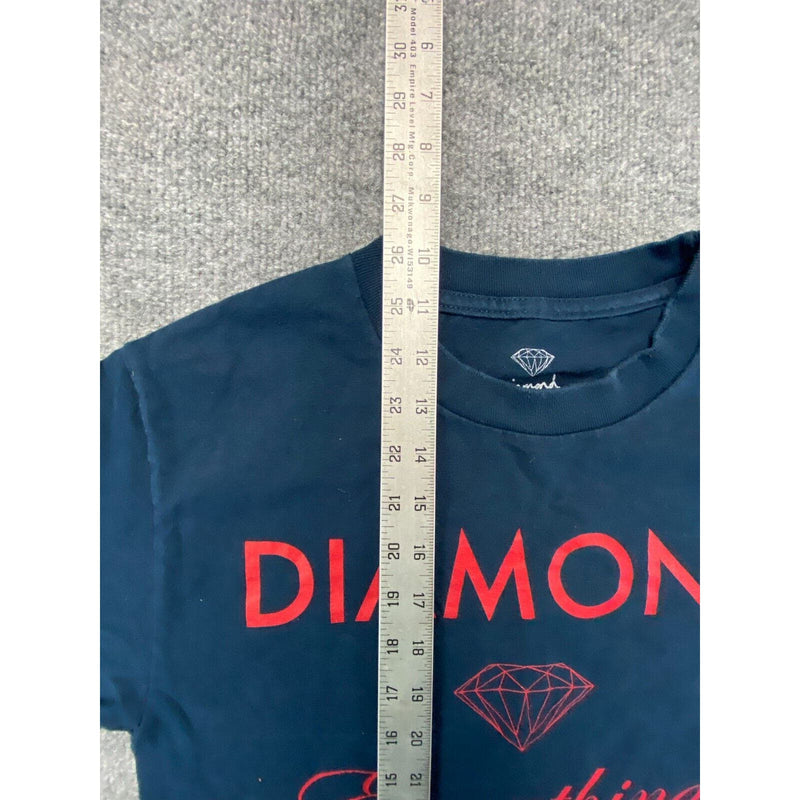 Diamond Supply Graphic Print T Shirt Mens Small Black Short Sleeve