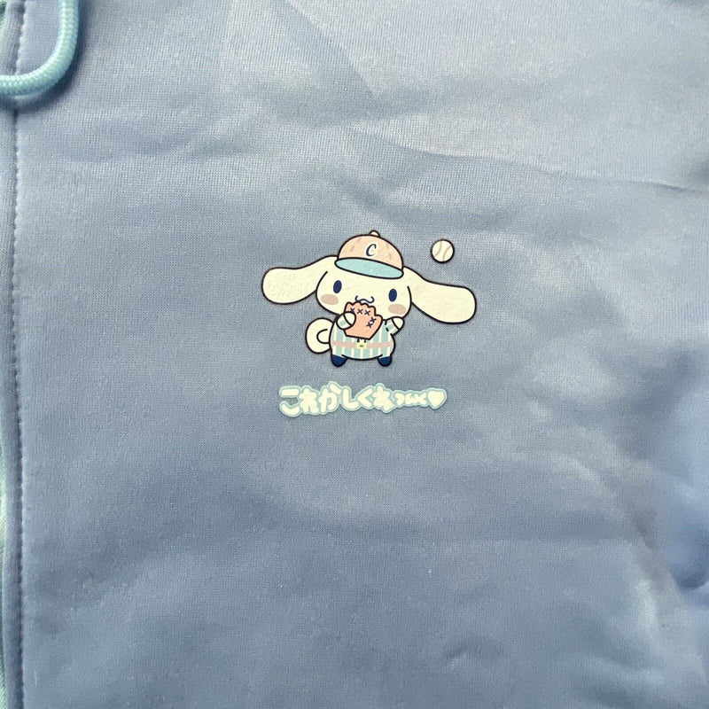 Cinnamoroll Cartoon Hooded Sweater Zip Up Girls Thick Hoodie Blue Sweatshirt