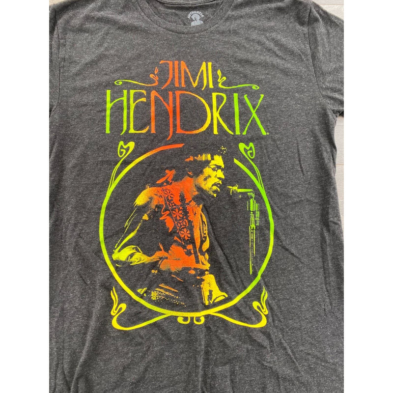 Authentic Hendrix T Shirt Jim Hendrix Rock and Roll Large Black Short Sleeve