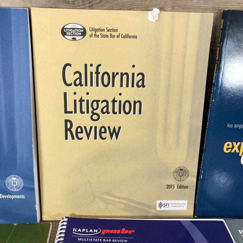 California Law Lawyer Litigation Books Lot of 12 Review Legal Essays Exam