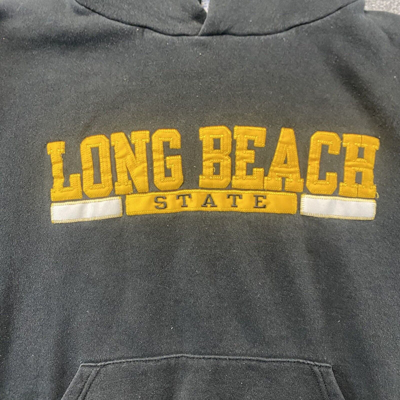 Long Beach State Russell Athletic Hoodie Pullover Sweater Black Size Small S