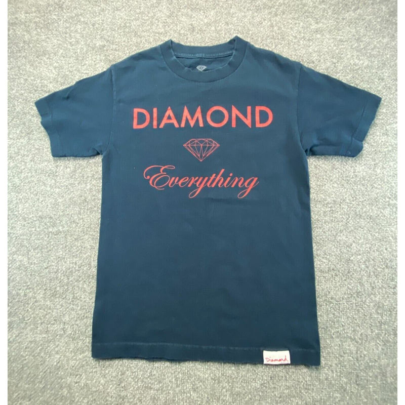 Diamond Supply Graphic Print T Shirt Mens Small Black Short Sleeve